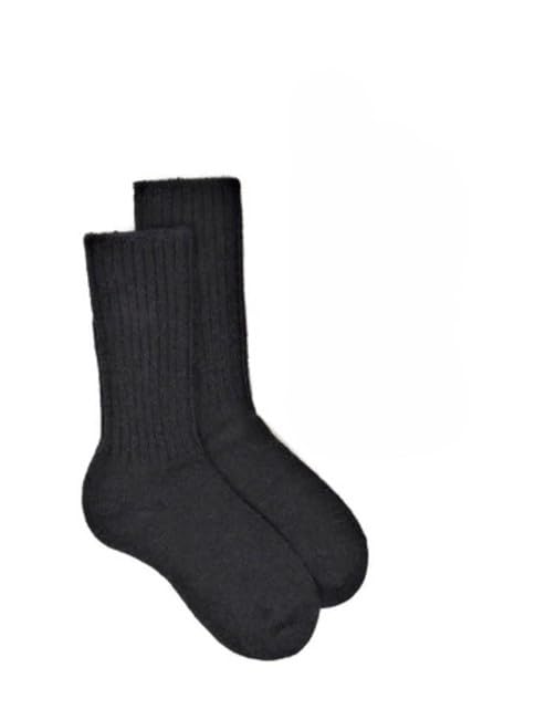 ALPACA SOCKS BOYS-AND GIRLS HALF CREW FIT (Black) Small2