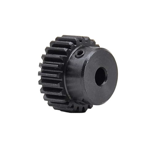 Bevel Gear Pinion Hardware Mechanical 21/22/23 Tooth Motor Spur Gear 6-12mm Bore 45# Steel Metal Transmission Pinion Gear(11M 22Teeth 2mm)