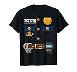 Policeman Costume Funny Halloween Police Officer T Shirt T-Shirt