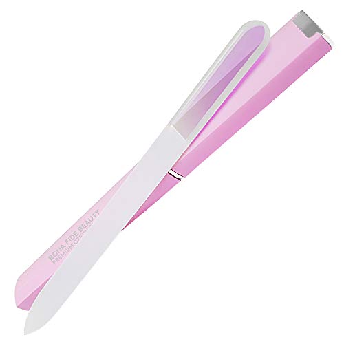 Unicorn Crystal Nail File, Nail Filer for Manicure Nail Care, Gentle Precision Filing, Professional Smooth Finish - Bona Fide Beauty Premium Czech Glass