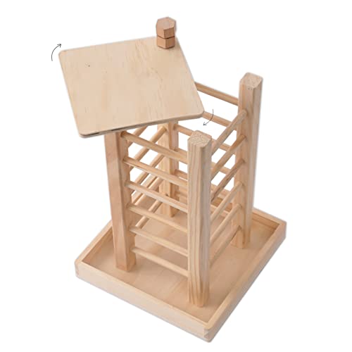 Balama Heuraufe Futternapf, 36x24x24cm - Für Kaninchen, Meerschweinchen, Hasen, Hamster, Mäuse, Ratten