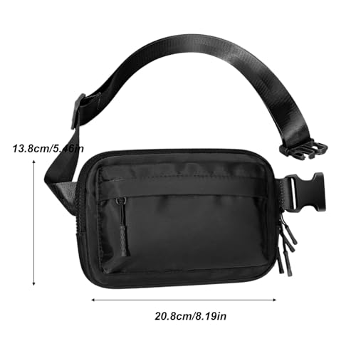 Riñonera para correr con cinturón ajustable de deporte en color black 2