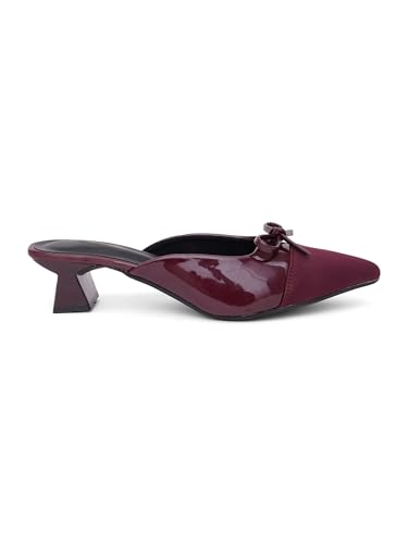 Image of TRYME Women's Block & Kitten Heel Sandals Stylish Comfortable Solid Slip-On Fashion Daily & Casual Wear