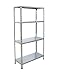 Scaffale 4 ripiani 137 x 70 x 30 cm zincato
