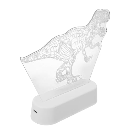 Lámpara de Mesa Dinosaurio 3D Luz Nocturna Blanca Calida miniatura 1