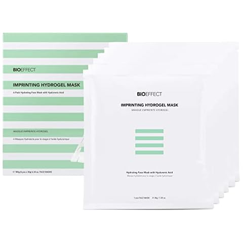 Bioeffect Imprinting Hydrogel Facial Skincare Mask 6-Pack with Hyaluronic Acid is Deeply Moisturizing, Skin Plumping and Fast Absorbing, A Hydrating Gel Sheet Mask Beauty Treatment, Alcohol-free Cover