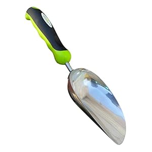 Garden Guru Super Strong Garden Scoop Trowel Shovel Transplanter – Stainless Steel – Rust Resistant – Ergonomic Grip – Perfect Hand Shovel for Gardening Transplanting and Digging