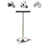 Handpumpe, PCP pumpe, Hochdruck-Handpumpe 4500 psi 3-stufige Edelstahl Pumpe für PCP Luftpistole Bootsreifen Ball