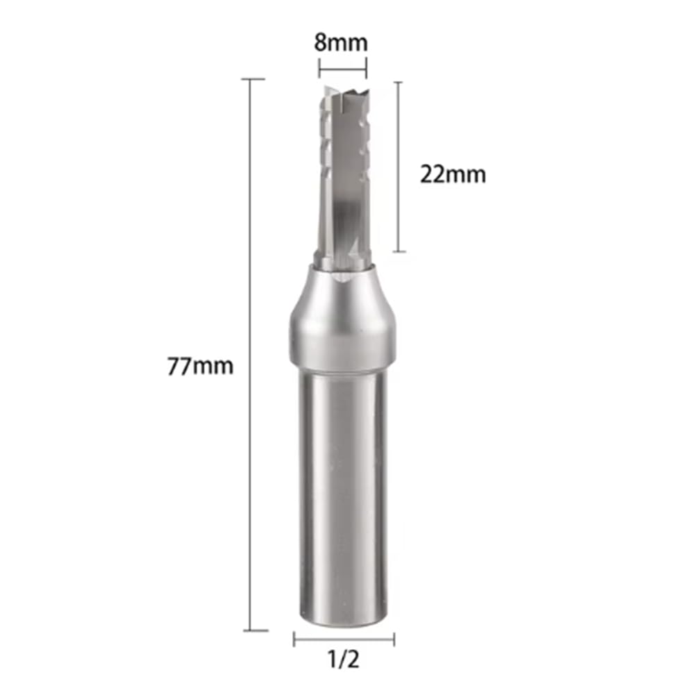 3 Taglienti Fresa Dritta 12,7 mm MDF Compensato Truciolato Intaglio del Legno Rifilatura Scanalatura Router Bit 10 Pezzi