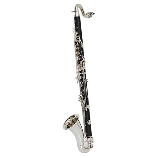 Hmhm Silver Plated Keys Bass Clarinet Bb Tune Clarinet Bakelite Instrument With Case Student Clarinet Blue,Nickel,Silver #TOP28