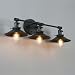 Phansthy Vanity Lights 3 Lights Wall Sconce with 7.87 Inches Metal Lamp Shade (Matte Black)