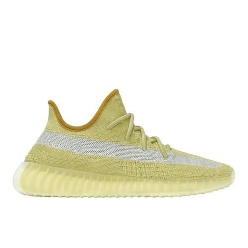 Image of adidas Mens Yeezy Boost 350 V2 Lace Up Sneakers Shoes Casual - Yellow - Size 4 M