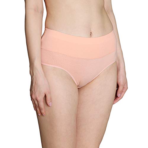 Image of INNERSY Womens Underwear Cotton Briefs Postpartum High Waisted Panties 5 Pack