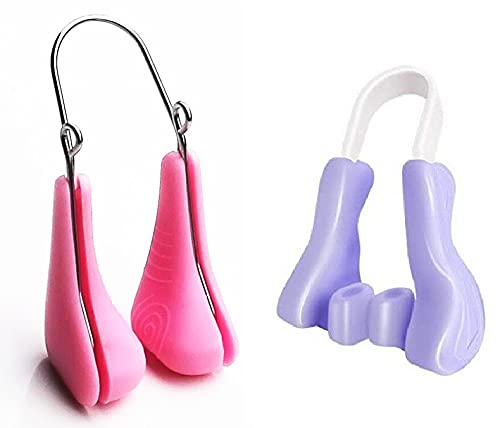 Frackson Combo Purple Nose up & Straight Nose Up Clip Shaping Lifting Bridge Straightening Nose Up Beauty Clip High Lifting Clipper Correction Shaper For Shaping Beauty Tool