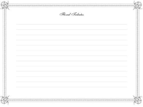 BookFactory Funeral Guest Book in Memory/Imitation Leather Memorial Book/Memorial Guest Book/Funeral Register Books – Black, 48 Pages, 8 7/8'' x 7'', Section Sewn Hardbound (Made in USA) by BookFactory - Image 5