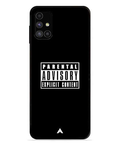 Image of Premium Explicit Case for Samsung Galaxy M31s Soft-Touch Metal TPU Back Cover, Shockproof, Designer, Aesthetic Mobile Phone Case (Glossy Finish)