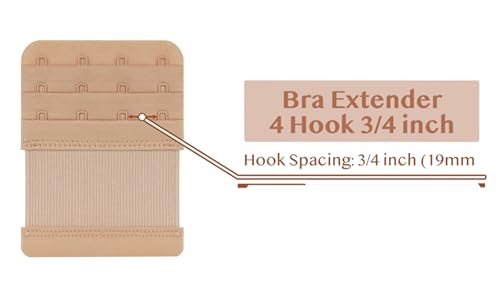 Image of SAMGU Women's Bra Extenders 2 Hook /3 Hook /4 Hook /5 Hook /6 Hook Soft Stretchy