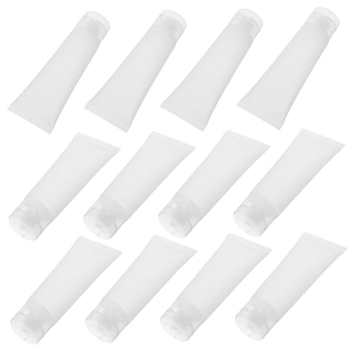 POPETPOP 20個旅行用ローション容器 再利用可能なクリームチューブ 漏れ防止設計 化粧品 シャンプー 手持ち液体保存 小型詰め替えボトル ハンドクリーム収納