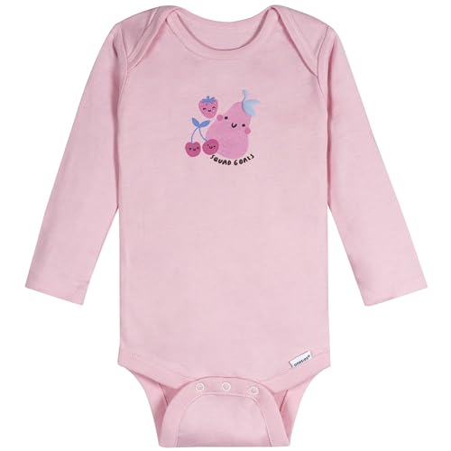 Image of Onesies Brand Unisex Baby 6-Pack Long Sleeve Bodysuits - Breathable Cotton One-Piece Outfits for Newborns & Infants