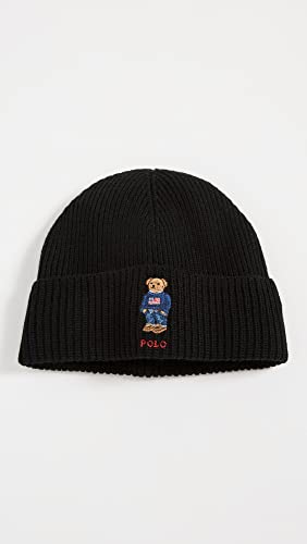 Image of POLO RALPH LAUREN Men's Solid Denim Bear Beanie