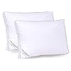 Rohi Home Standard Size Gusseted Pillows (2-Pack) Premium Quality Bed Pillows, Down Alternative Hypoallergenic Pillows…
