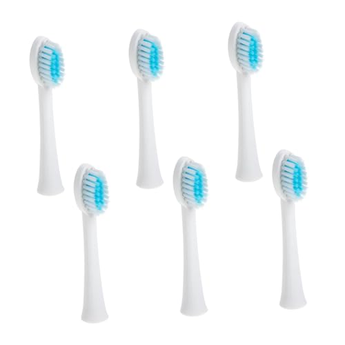 iplusmile 6 piezas Unidades Cabezales Recambio para Cepillo Eléctrico X Q Q Suaves y Duraderos Compatibles para Adultos Portátil y Ligero para Higiene Bucal Diaria