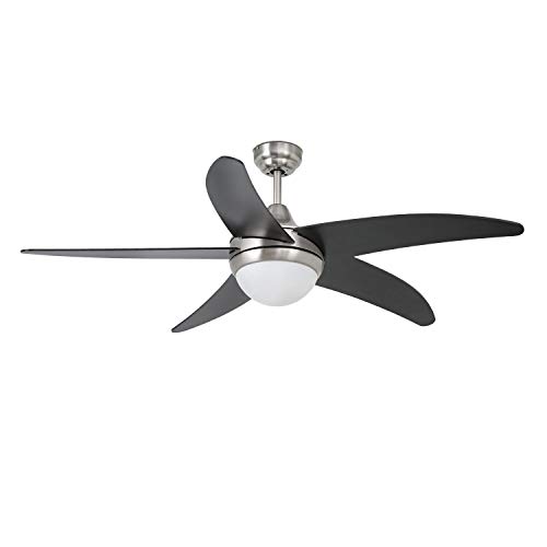 Preisvergleich Produktbild Deckenventilator PREMIUM schwarz mit Licht