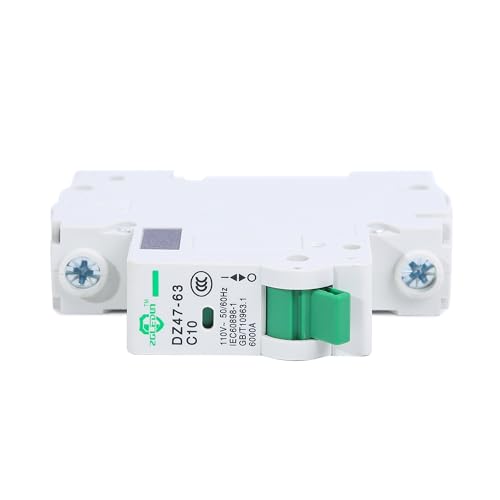 Miniature Circuit Breaker - 4 Pcs 110V/240V MCB Din Rail DZ47-63 Mini Home Circuit Breaker 1 Pole 20A, AC Solar MCB by ZGLEDUN - Image 4