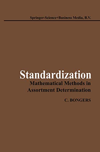 Standardization: Mathematical Methods in Assortment Determination view 2