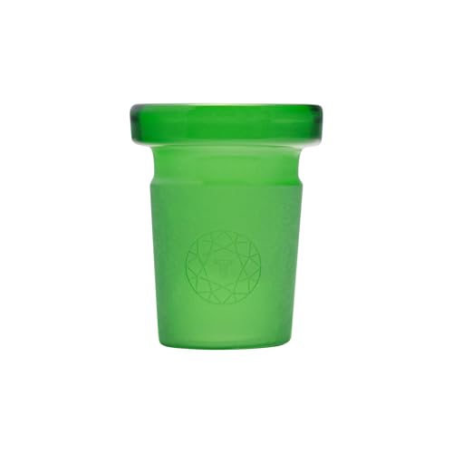 Image of Terporium Low Profile Reduction Adapter (Single) | Green 18mm Male to 14mm Female Converts 18mm to 14mm | Made of 100% Borosilicate Glass