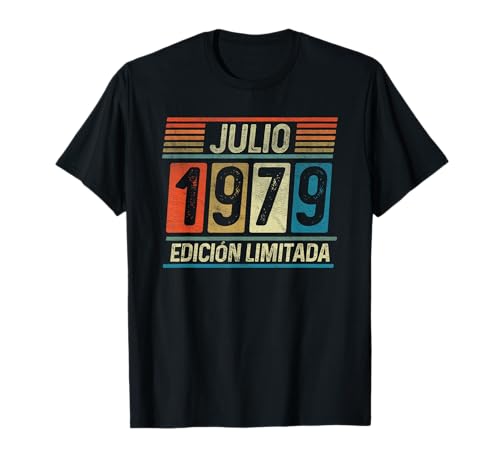 Julio 1979 Vintage - 44 Años Regalo Cumpleaños Hombre Camiseta