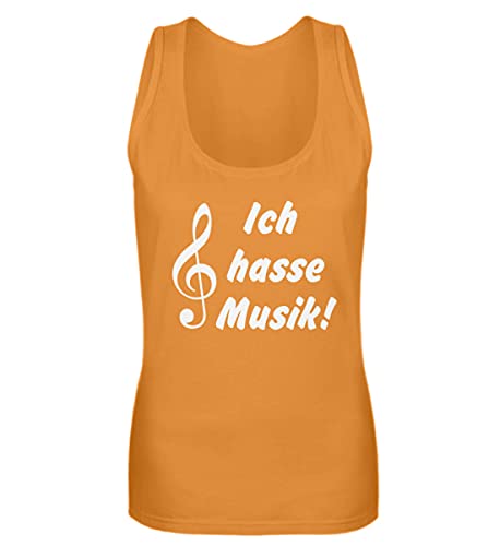 Débardeur femme orange imprimé message taille S