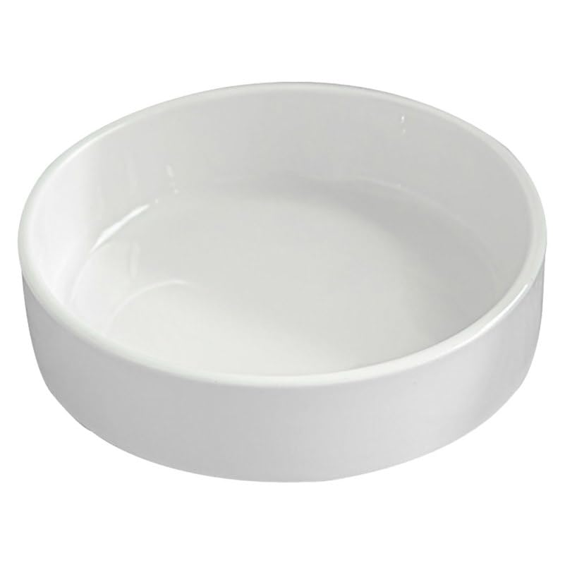 SHINEOFI Ceramic Plant Saucer 4.13 inch Round Water Tray for Flower Pots Heavy Duty Drainage Tray for Indoor Plants White Glossy Plant Pot for Home Decor and Clean Floors