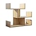 HLWAWA Desktop Organizer Desktop Bücherregal Lagerregale Kindertisch Bücherregal für Student Home Office Holz Schreibtisch