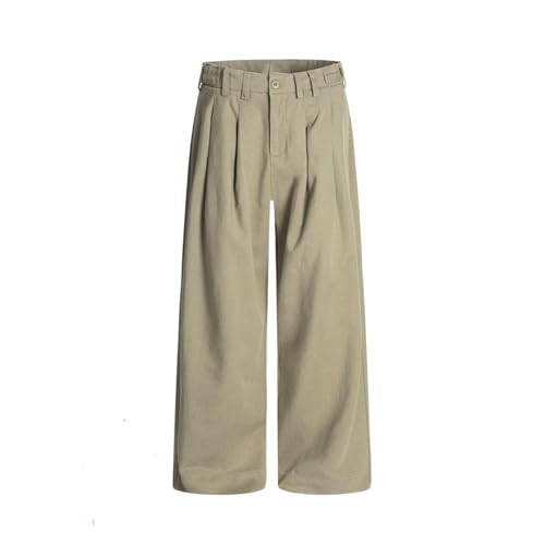 Men's Casual Dress Pants Spring Fall Drop Straight Wide Leg Trousers Pants for Men