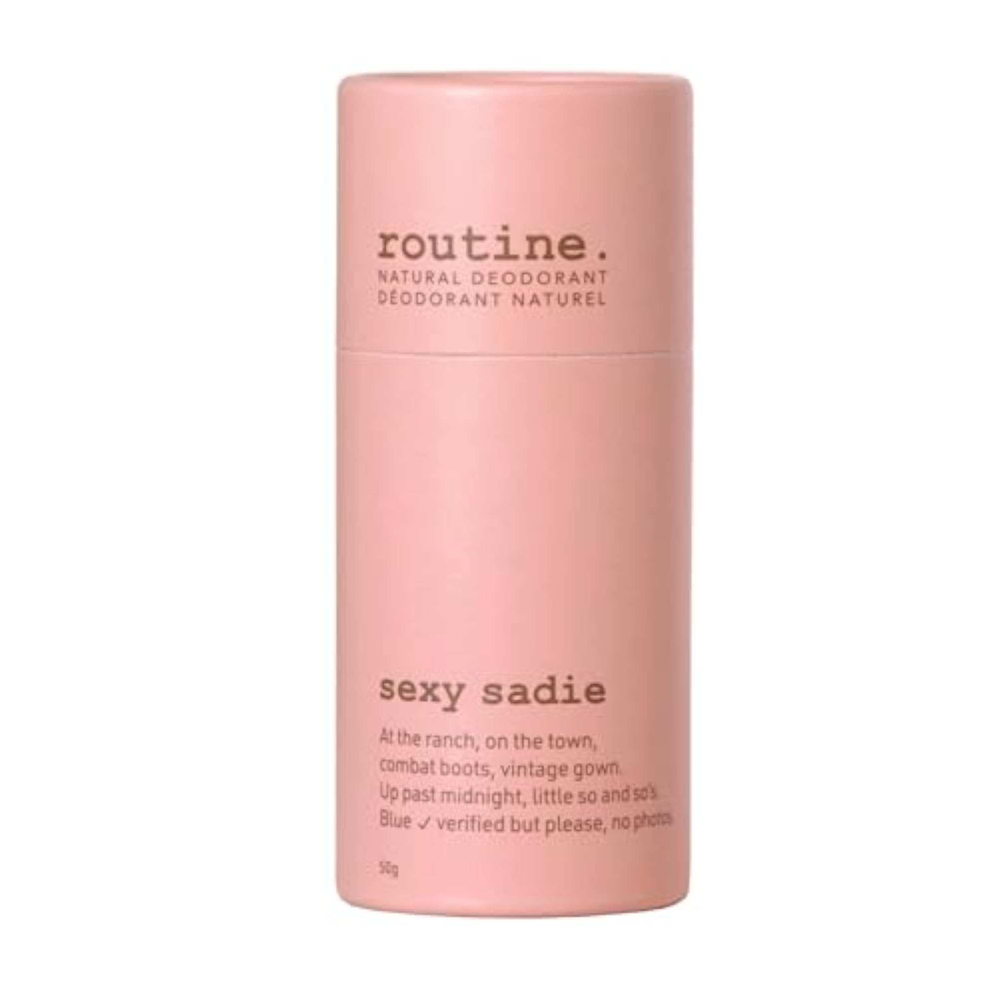 Sexy Sadie Natural Deodorant Stick 50g, Reduced Baking Soda