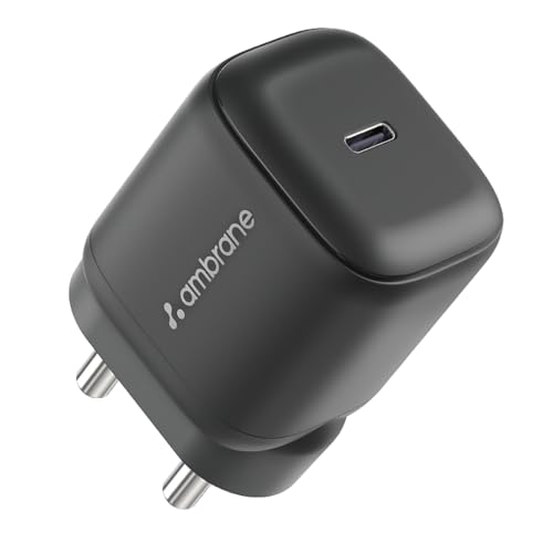 Ambrane 45W Fast Type C Charger Adapter for Mobiles & Type C Lapt...