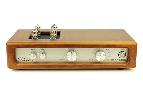 One-Day Sale: Up to 40% Off Xtonebox Silver 6011 Oak Wood. Integrated Tube Class D Music Stereo Amplifier, Phono Preamp for Vinyl Turntable, Bluetooth HD, Cd and Aux
