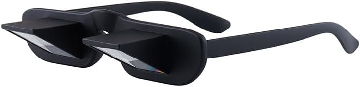 Lazy Reading Glasses TV 90 Angle-Prism Glasses Horizontal Spectacles Lie Down for Reading Watching TV-Three Generations of Black ash