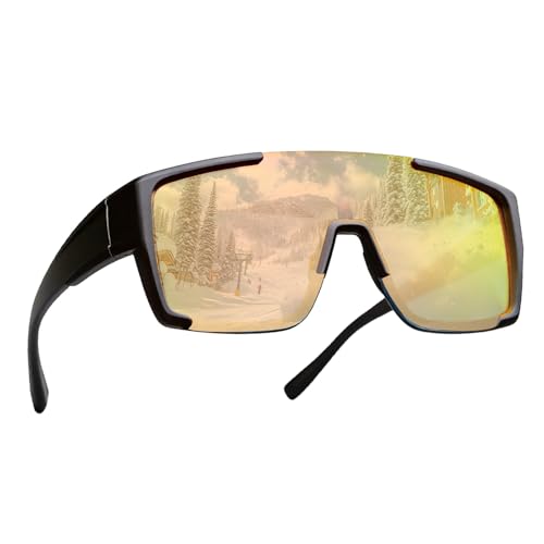 Genérico Gafas de Sol Deportivas Polarizadas | Gafas de sol antirreflejos portátiles, de sol polarizadas deportivas para ciclismo | Para conducir, golf, running, playa, hombre y mujer