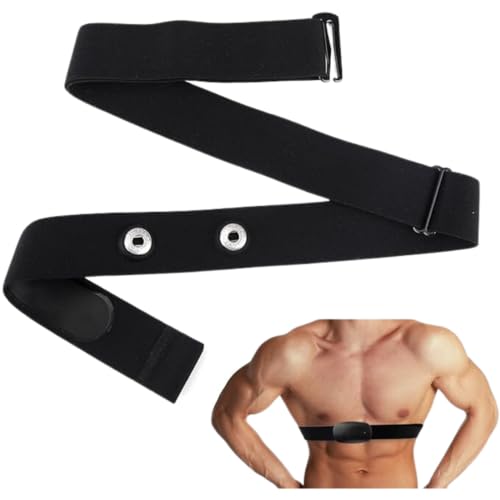 Genérico Recambio pulsometro banda pectoral | Banda Pulsometro para Sensor Frecuencia Cardiaca Compatible para el Pecho | Cinta de Pecho Ajustable para medir el Ritmo cardíaco