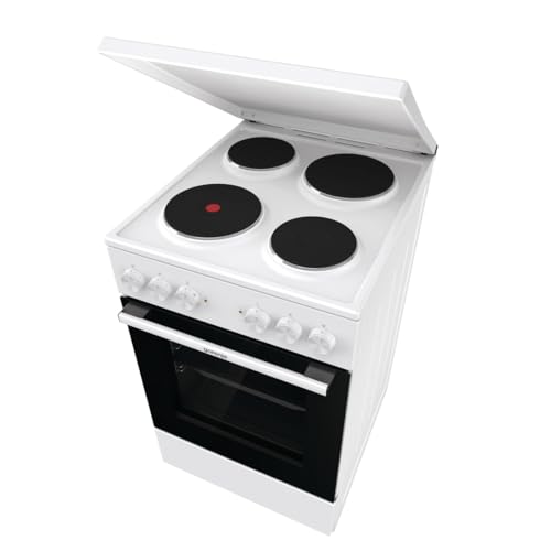 Foto von Gorenje GE5A23WH Standherd, 74 Liter, PerfectGrill, Pizza Mode 300°C, AquaClean, Made in Europe, weiß