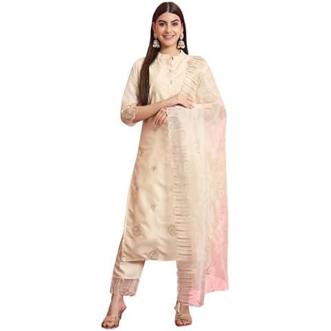 VredeVogel Women's Silk Blend Kurta Set Cover