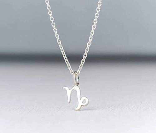 Miniatura 5 de Gold Zodiac Sign Necklace 14 Tiny Solid Gold Personalized Pendant Charm 9k 18k Yellow White Rose Virgo Leo Gemini Minimalist Gift Thalassajewelry