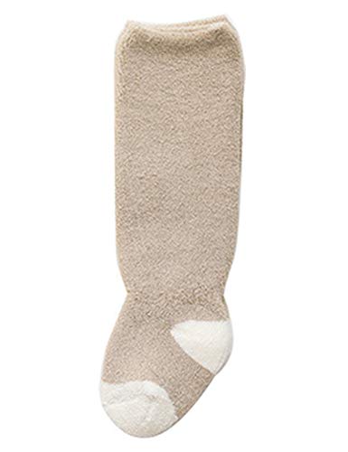 Jueshanzj Baby Toddlers Knee High Socks Infants Newborn Tube Long Stockings Khaki 6-12 Months