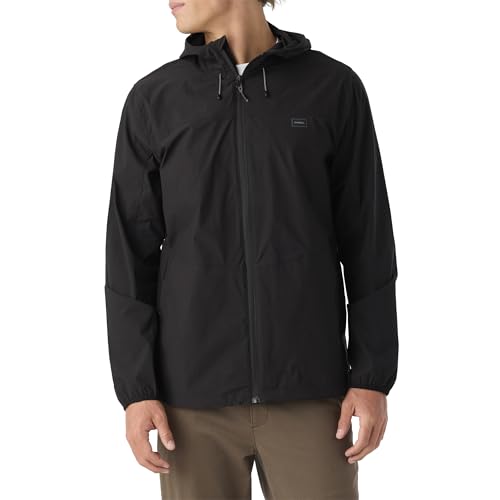 O'NEILL Mens TRVLR Stretch Zip-Up Windbreaker Jacket - Standard Fit Water Resistant Jacket for Men with Hood and Pockets2