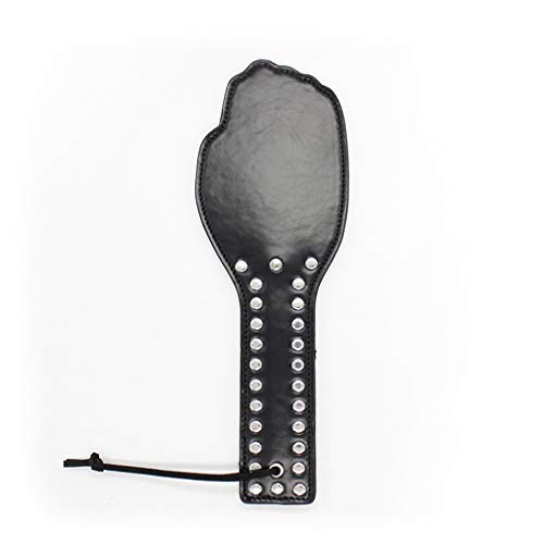 Wiftms Sex Flogger SM Fetish Flogger met klinknagels voor koppels, spanking, leren peddel, carrisserieperfessels, sms… - Afbeelding 3