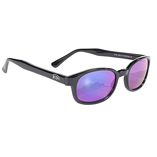 Lunettes motards protection UV400 verres miroirs irisés anti-éblouissement