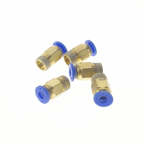 Tool Part For LOT5 1/8 1/4 3/8 1/2 BSP Male To Fit Tube O/D 4/6/8/10/12mm Pushfit Pneumatic Contor Quick Air Fitting - (Size: Fit Tube OD 6mm / Thread Specification: 1/2
