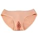 Crossdresser Vagina in Silicone Realistico per Drag Queen Trans Donna Transgender Travestito Imitazione della Vagina (3-Tan,with Vagina)